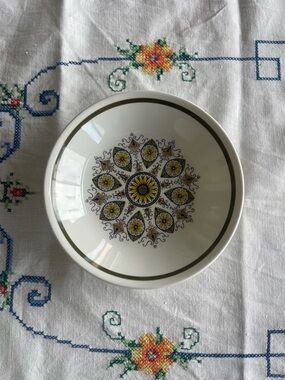 Retro 1960’s Swinnertons Ironstone Paisley Green Small Bowl 5”